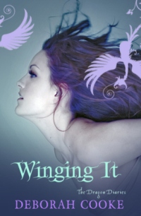 Winging It, second of the paranormal YA trilogy The Dragon Diaries by Deborah Cooke, UK edition