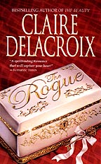 The Rogue, book #1 of the Rogues of Ravensmuir trilogy of Scottish medieval romances by Claire Delacroix, out of print mass market edition