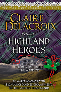 Highland Heroes 2016 edition, a boxed set of three medieval Scottish romances by Claire Delacroix