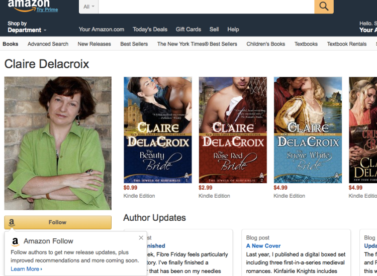 Claire Delacroix author profile at Amazon.com