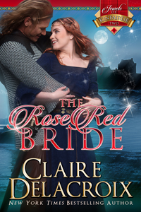 The Rose Red Bride, book #2 in the Jewels of Kinfairlie series of medieval Scottish romances by Claire Delacroix
