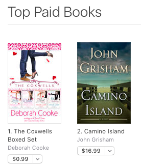 The Coxwells Boxed Set by Deborah Cooke, #1 paid title at iBooks on June 15, 2017