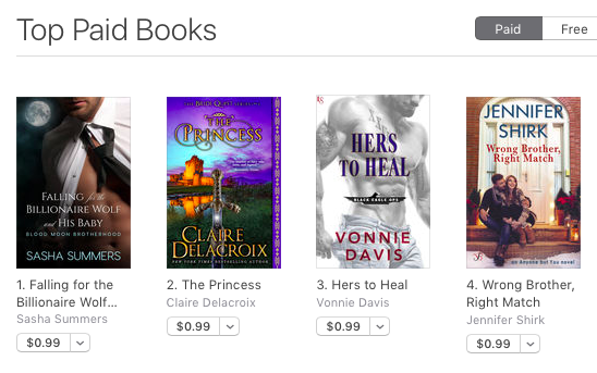 The Princess, a medieval romance by Claire Delacroix, #2 bestselling title in Romance at iBooks on August 26, 2017