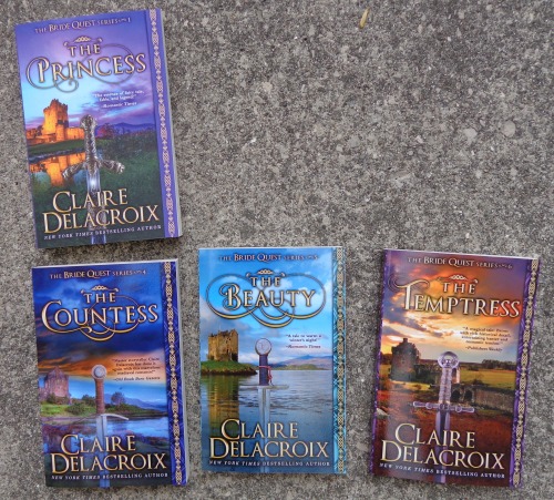 The Bride Quest series of medieval romances by Claire Delacroix in their new print editions